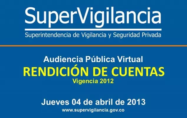 Hoy 04 de abril SuperVigilancia rendirá cuentas a la ciudadanía a través de foro virtual