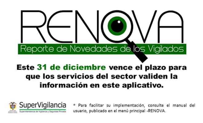 Hasta este 31 de diciembre, plazo para registrar información en RENOVA