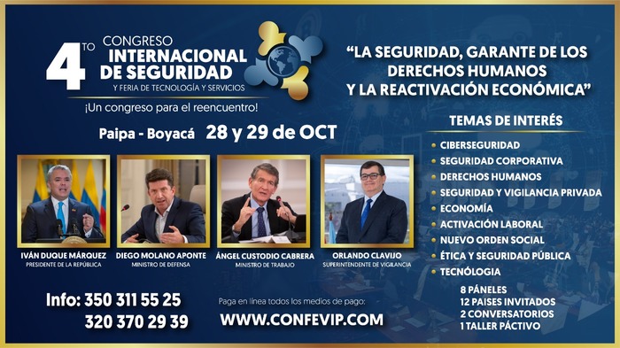 4to Congreso Internacional de Seguridad y feria de tecnología y servicios, organizado por CONFEVIP